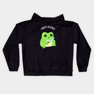 Crazy Kawaii Frog Funny Humor Irony Kids Hoodie